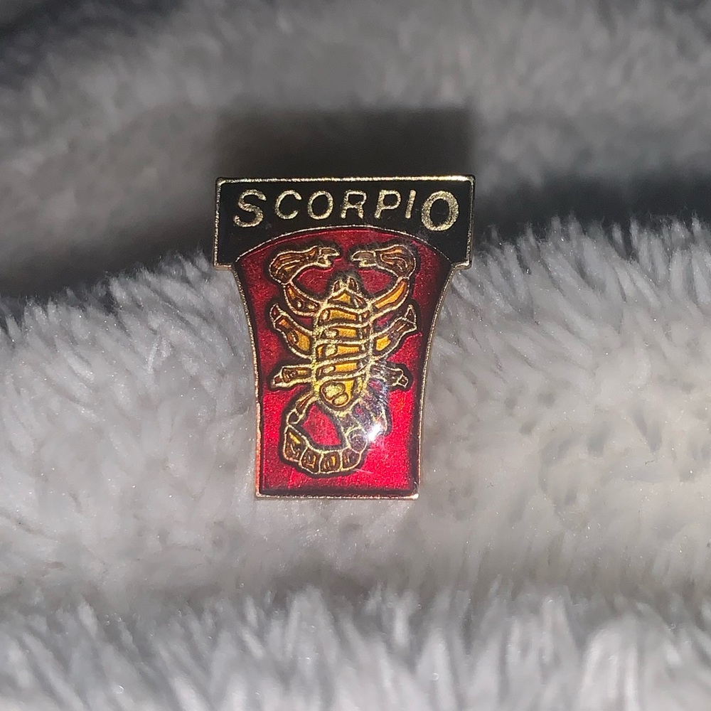 Vintage 1988 Scorpio Pin